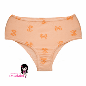 REF: 101 - CALCINHA INFANTIL ESTAMPADA 100% ALGODÃO P/M/G